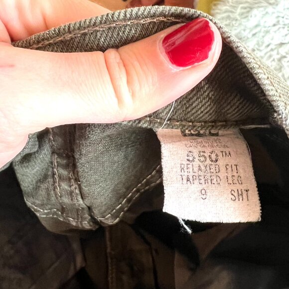 Vintage Levi's 550 Olive Green Jeans W 27 x L 26.5 - Picture 5 of 5